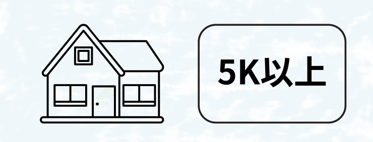 5K以上の戸建